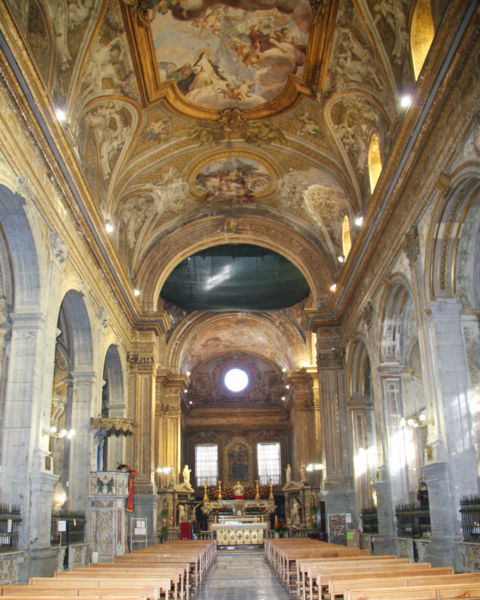 interno chiesa santa caterina a formello